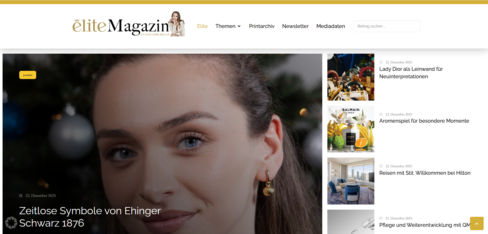 Elite Magazin Projektansicht